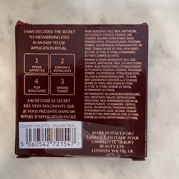 Charlotte Tilbury Brand New never used Pillow Talk Eyeshadow Palette - Picture 2 of 2